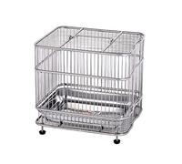 Tiiiopkvvv Cage à oiseaux en acier inoxydable - Bain de démontage en métal - Volière - Accessoires pour animaux de compagnie - Perchoirs pour oiseaux (taille : S)