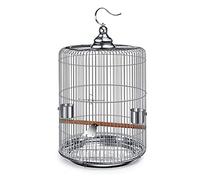 Tiiiopkvvv Cage à oiseaux en acier inoxydable - Grande cage à suspendre pour perroquet - Accessoires pour animaux domestiques - Perchoirs pour oiseaux (taille : modèle 38) ()