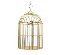 Tiiiopkvvv Cage à oiseaux en fer rétro européenne support de fleurs cage à oiseaux balcon décoration extérieure fournitures pour animaux de compagnie cage à oiseaux perchoirs décoratifs (taille : 14 x