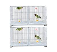 Tiiiopkvvv Cage d'élevage Xuanfeng Tigre Perroquet Cage Pigeon Cage Étourillon Petit Moine Perroquet Cage à oiseaux Cage d'élevage Perchoirs
