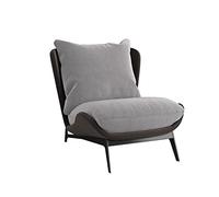 Tiiiopkvvv Canapé simple chaise en cuir chaise simple maison tissu simple moderne chaise simple salon chambre balcon loisirs canapé chaise (couleur : 06) (4)