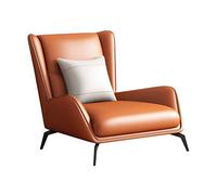 Tiiiopkvvv Canapé simple en cuir de style moderne décontracté - Fauteuil simple à dossier haut pour chambre à coucher, salon, canapé simple - Canapé paresseux - Meubles inclinables - Décoration de