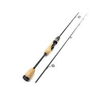 Tiiiopkvvv Canne à pêche 1,68 m Ultra légère Leurre Rod Ul Power 2-6 g Poids du leurre 1,4-3,2 kg Fibre de carbone Manche en bois Canne à pêche Canne à pêche Articles de pêche Combos