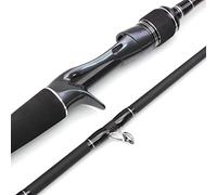 Tiiiopkvvv Canne à pêche Canne à pêche Canne à pêche 1,8 m Canne à pêche H/MH Poids de puissance 7-35 g 2 sections Canne à truite en fibre de carbone Combos de pêche rapides et lourds (couleur : or