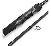 Tiiiopkvvv Canne à pêche Canne à pêche Canne à pêche 1,8 m Canne à pêche H/MH Poids de puissance 7-35 g 2 sections Canne à truite en fibre de carbone Combos de pêche rapides et lourds (couleur : or
