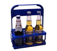 Tiiiopkvvv Casier à vin casier à vin, 6 bouteilles autoportantes, support à vin de table, porte-boissons, panier à bière pliable, panier à vin pour fête porte-bouteille de vin (couleur : D) (1)