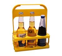 Tiiiopkvvv Casier à vin casier à vin, 6 bouteilles autoportantes, support à vin de table, porte-boissons, panier à bière pliable, panier à vin pour fête porte-bouteille de vin (couleur : D) (B)