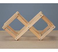 Tiiiopkvvv Casier à vin casier à vin pliable porte-vin en bois support de stockage de vin présentoir porte-bouteille de vin domestique (couleur : 4) (1)