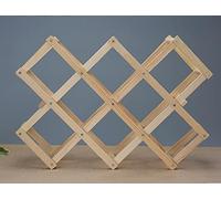 Tiiiopkvvv Casier à vin casier à vin pliable porte-vin en bois support de stockage de vin présentoir porte-bouteille de vin domestique (couleur : 4) (5)