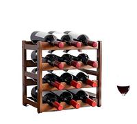 Tiiiopkvvv Casier à vin cave casier à vin décoration présentoir à bouteilles de vin étagère à vin décoration casier à vin étagère porte-bouteille de vin (couleur : 4 niveaux) (4 niveaux)