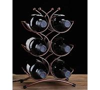 Tiiiopkvvv Casier à vin créatif multi-bouteilles en fer forgé casier à vin casier à bouteilles de vin casier à vin étagère présentoir mobilier de maison porte-bouteille de vin (couleur : 3) (1)