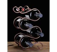 Tiiiopkvvv Casier à vin créatif multi-bouteilles en fer forgé casier à vin casier à bouteilles de vin casier à vin étagère présentoir mobilier de maison porte-bouteille de vin (couleur : 3) (2)