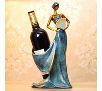 Tiiiopkvvv Casier à vin de style européen casier à vin décoration créative simple moderne porte-vin décoration maison décorations artisanales porte-bouteille de vin (couleur : rojo) (blanc)