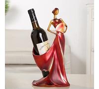 Tiiiopkvvv Casier à vin de style européen casier à vin décoration créative simple moderne porte-vin décoration maison décorations artisanales porte-bouteille de vin (couleur : rojo) (rojo) (rojo)
