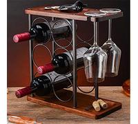 Tiiiopkvvv Casier à vin Étagère de rangement de vin Porte-verre à vin multifonction pour la cuisine domestique Support de rangement à l'envers Étagère de rangement Décoration de la maison