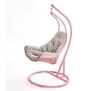 Tiiiopkvvv Chaise à bascule familiale en fer forgé avec coussin à haut rebond - Charge maximale : 150 kg