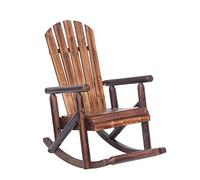 Tiiiopkvvv Chaise de balcon inclinable en bois massif chaise de pause déjeuner chaise de loisirs pour adulte chaise à bascule facile sieste