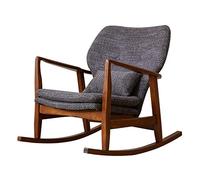 Tiiiopkvvv Chaise de salon confortable chaise à bascule nordique sac souple tissu petit appartement inclinable chaise de balcon pour personnes âgées fauteuil canapé chaise relax chaise à bascule