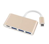 Tiiiopkvvv Connexion de type C HUB3.0 Alimentation PD Chargeur USB Distributeur 3.0 Extension d'alimentation (couleur : A) (B)