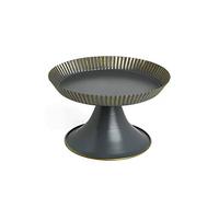 Tiiiopkvvv Corbeille à fruits et légumes de comptoir - Plat à fruits rond en métal noir - Assiette à fruits pour la maison, le salon, la salle à manger - Grand rétro en fer forgé - Plateau à fruits