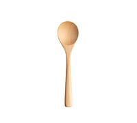 Tiiiopkvvv Cuillère en bois Cuillère à soupe à long manche domestique Grande cuillère à soupe Cuillère à miel, cuillère à porridge de riz, cuillère à soupe 6 pièces (Couleur : laiton) (laiton)