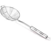 Tiiiopkvvv Écumoire à fente en acier inoxydable 304 Filtre araignée avec poignée Filtre Outil de cuisine Filtre Cuillère de cuisine (taille : 20 cm) (18 cm)