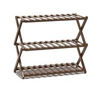 Tiiiopkvvv Étagère à chaussures pliable empilable, étagère à chaussures à plusieurs niveaux pour l'entrée du placard, étagère de rangement de chaussures multifonctionnelle autoportante (couleur : 4