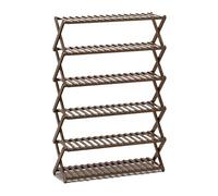 Tiiiopkvvv Étagère à chaussures pliable empilable, étagère à chaussures à plusieurs niveaux pour l'entrée du placard, étagère de rangement de chaussures multifonctionnelle autoportante (couleur : 4