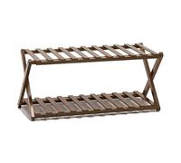 Tiiiopkvvv Étagère à chaussures pliable empilable, étagère à chaussures à plusieurs niveaux pour l'entrée du placard, étagère de rangement de chaussures multifonctionnelle autoportante (couleur : 4
