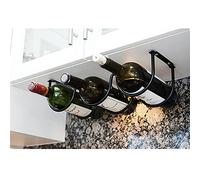 Tiiiopkvvv Étagère à vin simple pour salon, cuisine, porte-vin créatif en fer forgé, décoration d'armoire à vin pour la maison, porte-bouteille de vin