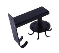 Tiiiopkvvv Étagère de rangement de cuisine Crochet rotatif en aluminium noir sans perforation Tenture murale Ustensiles de cuisine Planche à découper Spatule Cuillère Rack Étagères de rangement