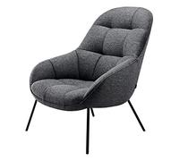 Tiiiopkvvv Fauteuil simple en tissu pour balcon, chaise de café, chaise confortable, fauteuil canapé (couleur : canapé-chaise)