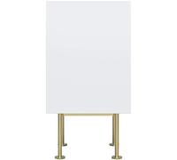 Tiiiopkvvv Generic Table de chevet rectangulaire pour chambre à coucher, table de chevet avec porte, meuble de rangement pour chambre à coucher, meuble de rangement finition laquée lisse, MDF/fer pour