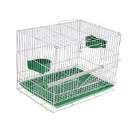 Tiiiopkvvv Grande cage à oiseaux avec support et plateau pour perroquet, ara, niche pour oiseaux
