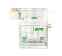 Tiiiopkvvv Grande cage à oiseaux pour perroquets, perruches, poulpe, nichoir à oiseaux en métal, cage d'élevage surélevée