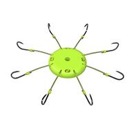 Tiiiopkvvv Hameçon de pêche Crochet à rabat Crochet d'explosion Manchon Hameçon à plat Pince Gâteau Crochet à huit griffes Anti-accrochage Fond Champ de pêche Crochet anti-plaque Crochet cercle