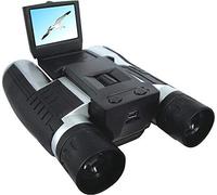 Tiiiopkvvv Jumelles professionnelles 12 x 32 5 MP CMOS appareil photo numérique 5,1 cm écran TFT HD 1080p caméra télescope -A (A)
