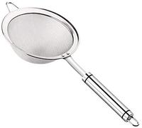 Tiiiopkvvv Passoire écumoire en acier inoxydable avec filtre en maille ultra fine renforcé et poignée robuste en maille fine filtre de cuisine cuillère