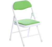 Tiiiopkvvv Petit tabouret de chaise pliable empilable en polyuréthane - Coussin portable pour dossier de chaise - Facile à ranger - Tabouret pliable (vert)