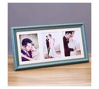 Tiiiopkvvv Photo e 12,7 x 17,8 cm, image vintage ES, affichage photos avec plexiglas pour montage sur table ou mur, peut contenir 3 photos (couleur : A) (D)