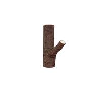 Tiiiopkvvv Porte-manteau mural 1 pièce artisanal en bois branche d'arbre crochet d'entrée décoratif auto-adhésif crochets clés en bois cintre sac porte-manteau arbre