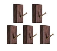 Tiiiopkvvv Porte-manteau mural crochets en bois, crochets créatifs de luxe légers, cintres en bois en laiton, utilisés pour le porche, la chambre, le salon porte-manteau arbre (couleur : naturel