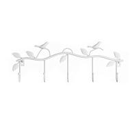 Tiiiopkvvv Porte-manteau mural en métal pour oiseaux, porte-manteau mural et porte-chapeau, cintres multi-fonctions pour salon, chambre à coucher, fer forgé, porte-manteau arbre (couleur : laiton