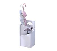 Tiiiopkvvv Porte-parapluie blanc pour bâtons de canne avec litière 21, 25, 52 cm, pour la maison, le bureau, le couloir