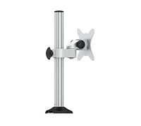Tiiiopkvvv Support de moniteur en alliage d'aluminium pour moniteur de 17 à 27 pouces - Support de bureau avec bras robotique réglable en hauteur - Support de moniteur avec pince en C et base à