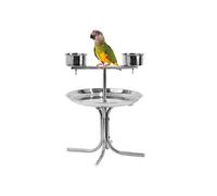 Tiiiopkvvv Support pour perroquet en acier inoxydable pour perroquet, ara, utilisé pour les perroquets moyens et grands, canaris, oiseaux d'amour, perchoirs (taille : L)