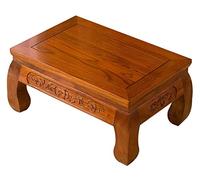 Tiiiopkvvv Table basse japonaise antique en bois massif - Petite table d'autel de méditation en orme - Style japonais - Pour terrasse, balcon, baie vitrée - Thé zen