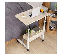Tiiiopkvvv Table d'appoint mobile pour ordinateur portable pour lit, canapé, bureau d'ordinateur portable pour salon, chambre à coucher (érable couleur B, 60 x 40 cm)