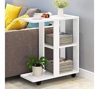 Tiiiopkvvv Table de chevet générique pour chambre à coucher, canapé, meuble d'appoint, petite table basse moderne et minimaliste, table basse pour ordinateur portable, mini table pour bureau à