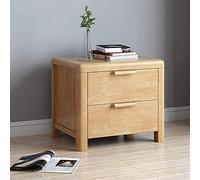 Tiiiopkvvv Table de chevet générique pour chambre à coucher, table de chevet en bois massif, table de chevet à 2 tiroirs, table de chevet haute, meuble en bois, meuble en bois massif pour bureau à
